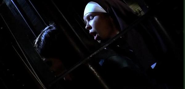  Busty lesbian nun fingered in religious jail